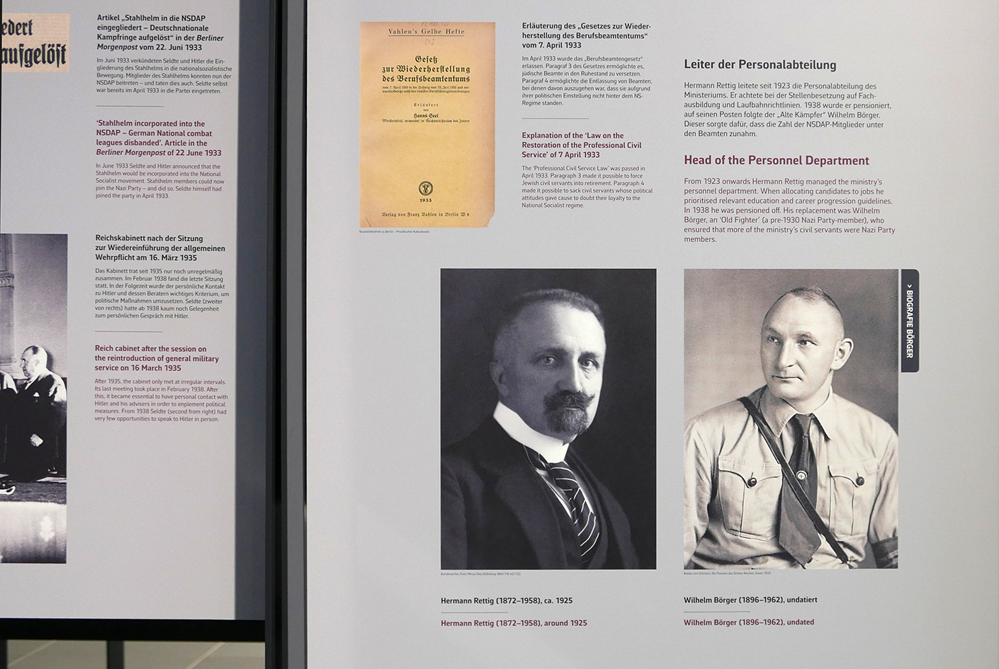 DAS REICHSARBEITSMINISTERIUM 1933 – 1945